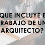 portada de que incluye el trabajo de un arquitecto