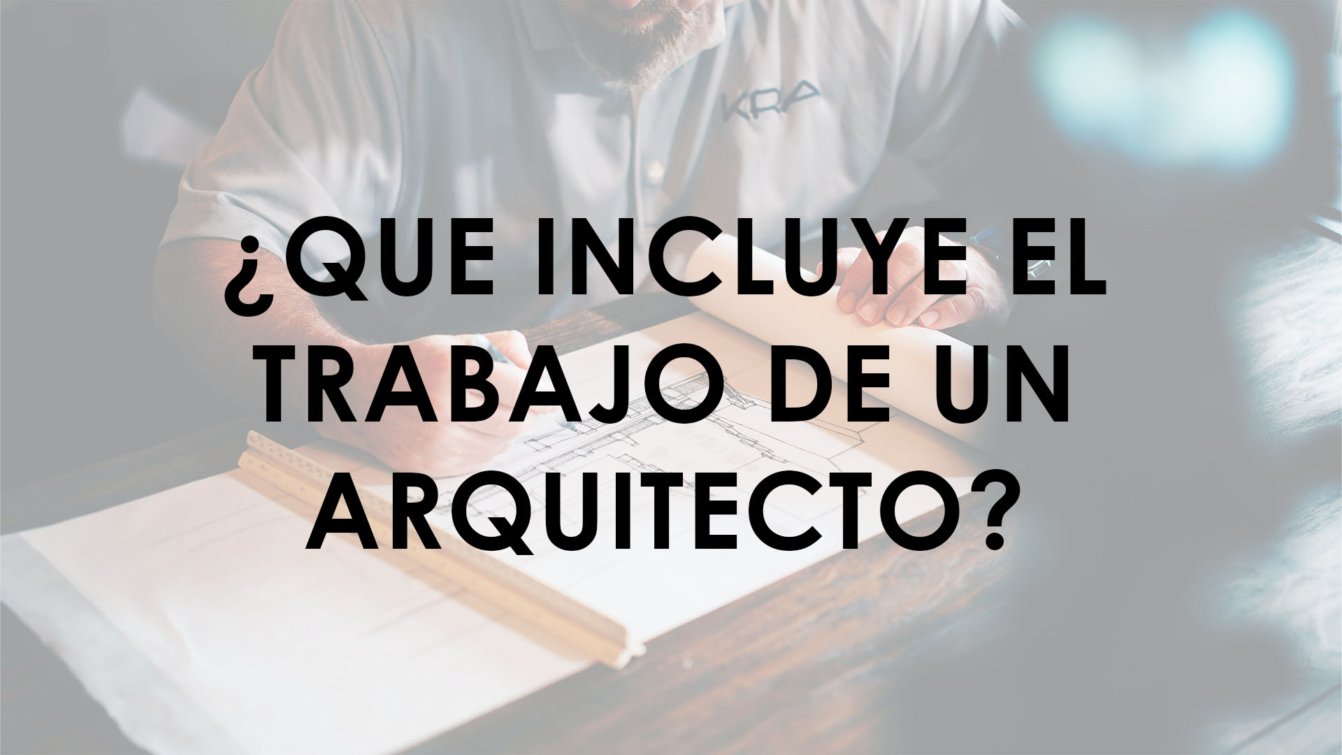 portada de que incluye el trabajo de un arquitecto